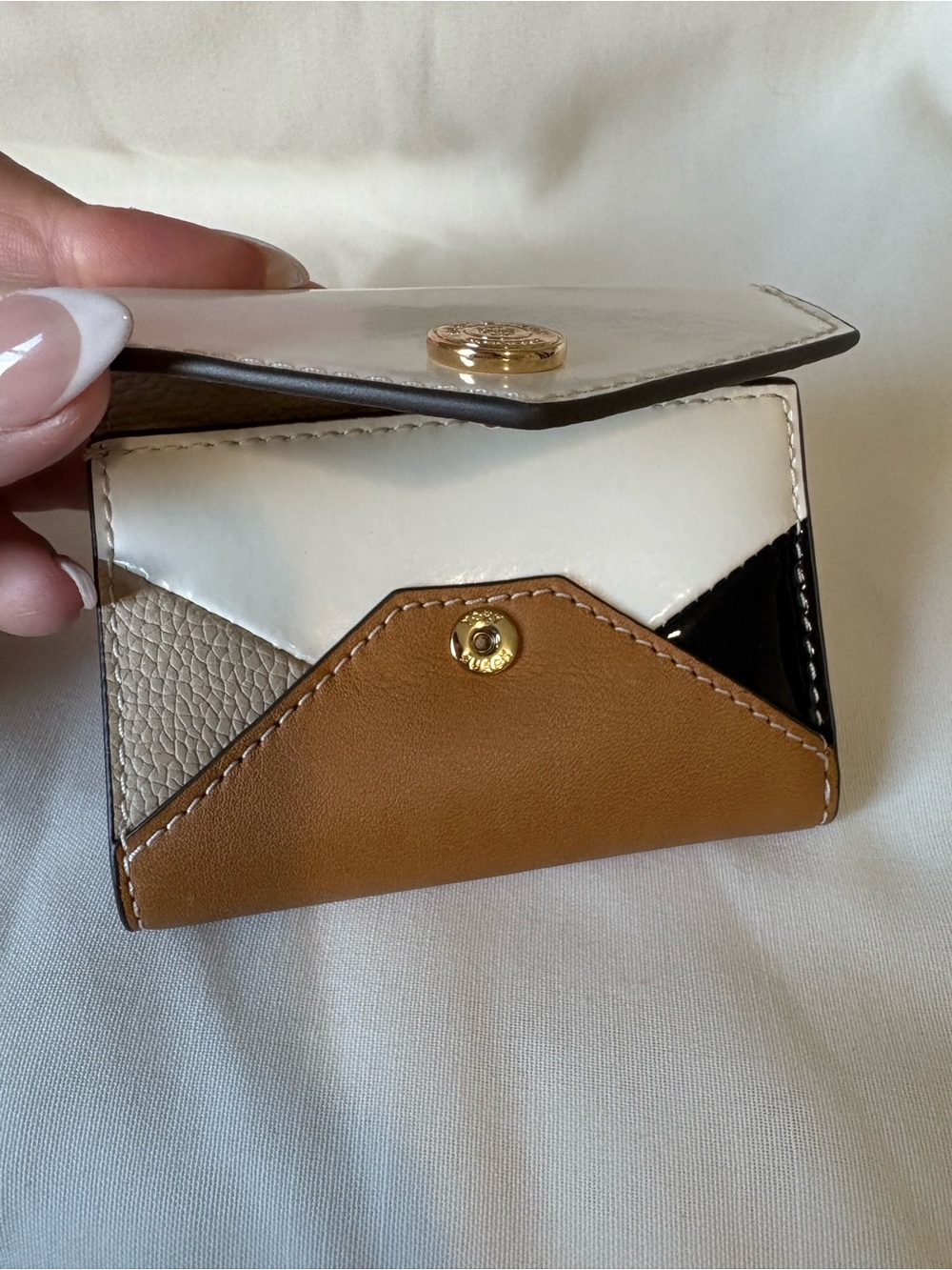 Tory Burch Small Colorblock Envelope Wallet - Picture 3 of 6